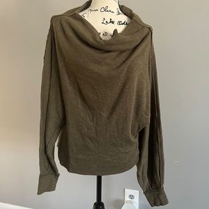 We the Free Dolman Sleeve Green Sweater Shirt